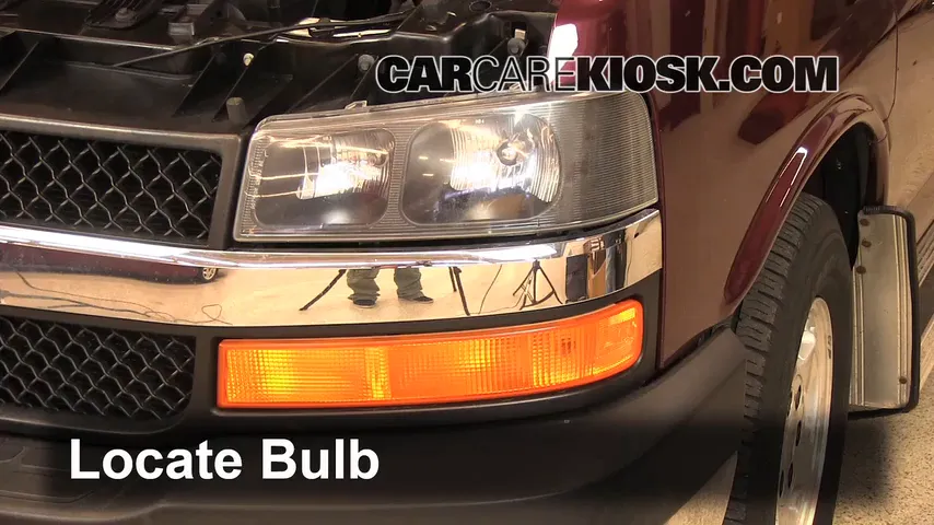 2005 Chevrolet Express 1500 5.3L V8 Standard Passenger Van Lights Highbeam (replace bulb)